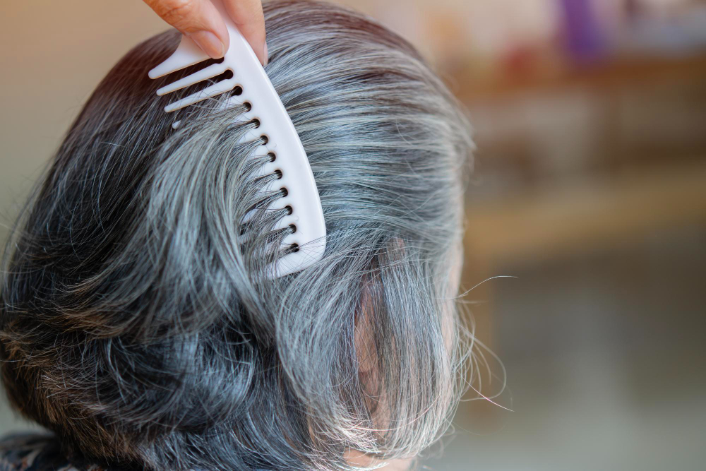 grey hair