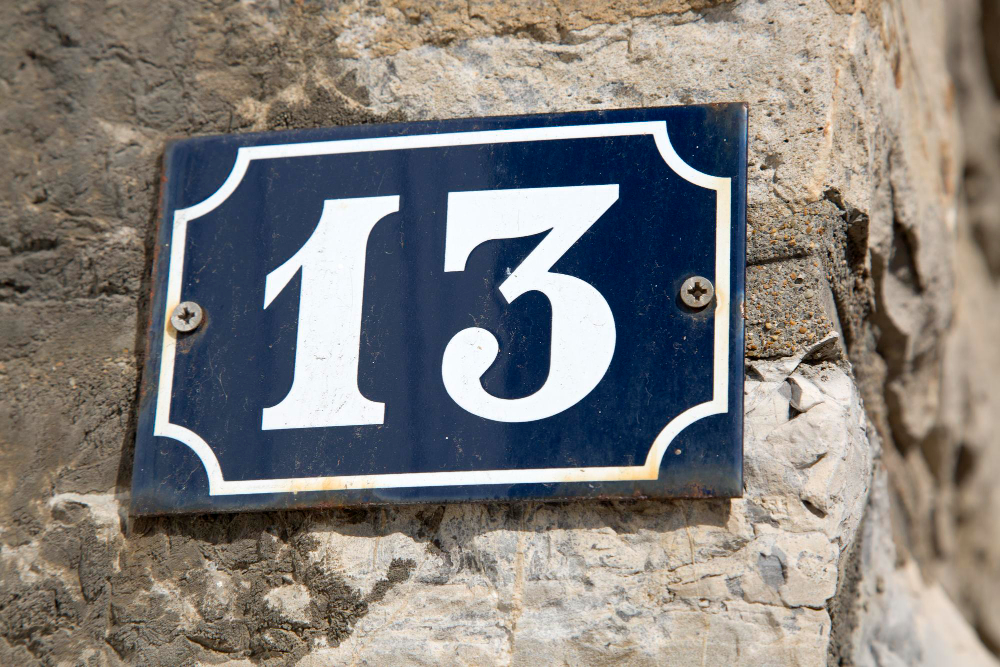 house number plate