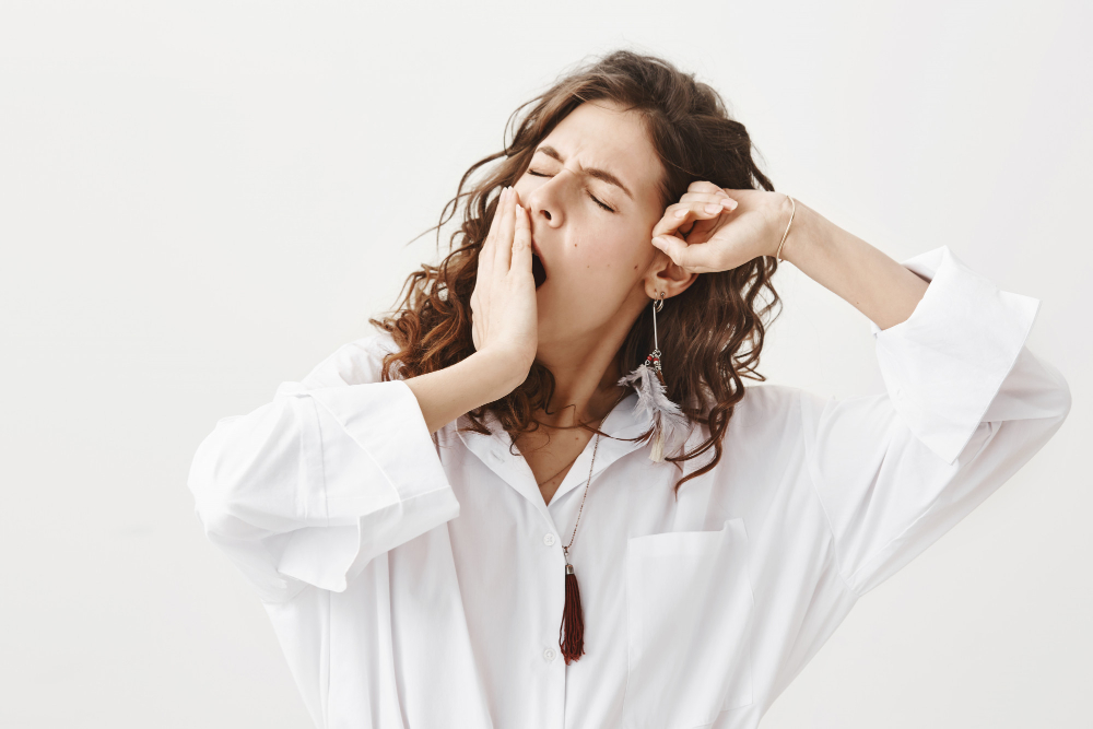 yawning