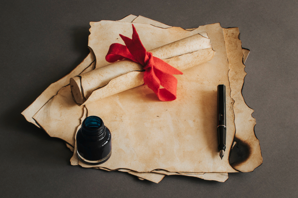 manuscript handwriting ink