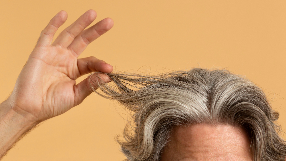 grey hair