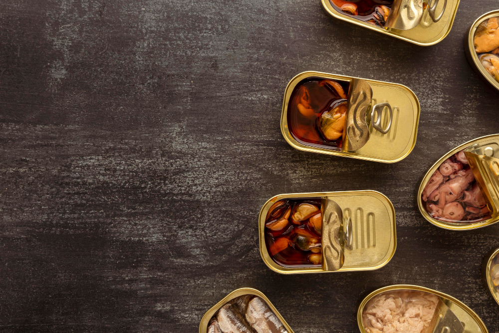 tin cans food