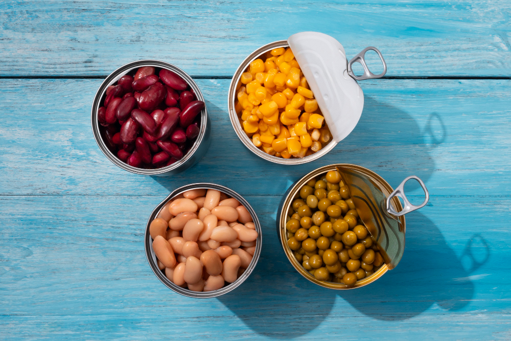 tin cans food