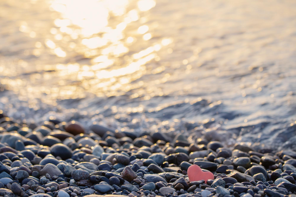 beach pebbles
