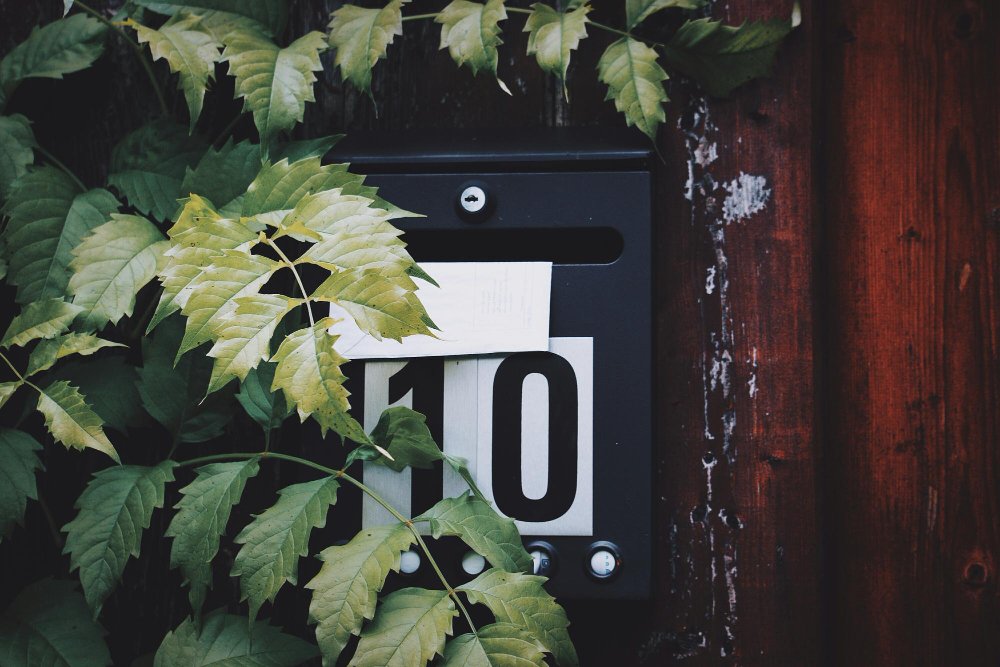 house number plate