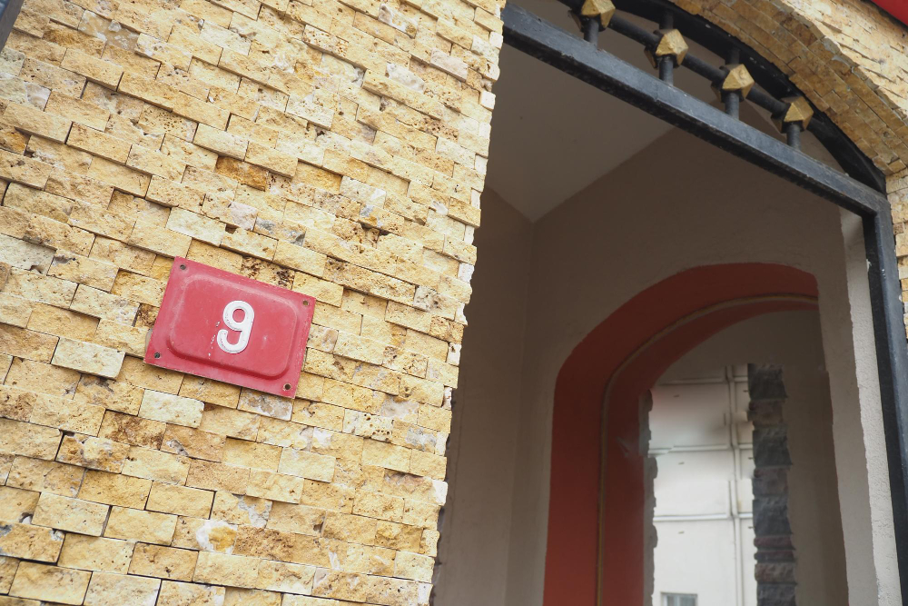house number plate