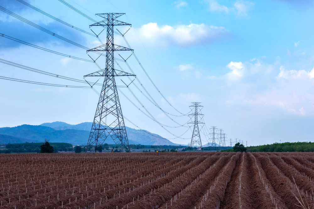 electricity pylon transmission