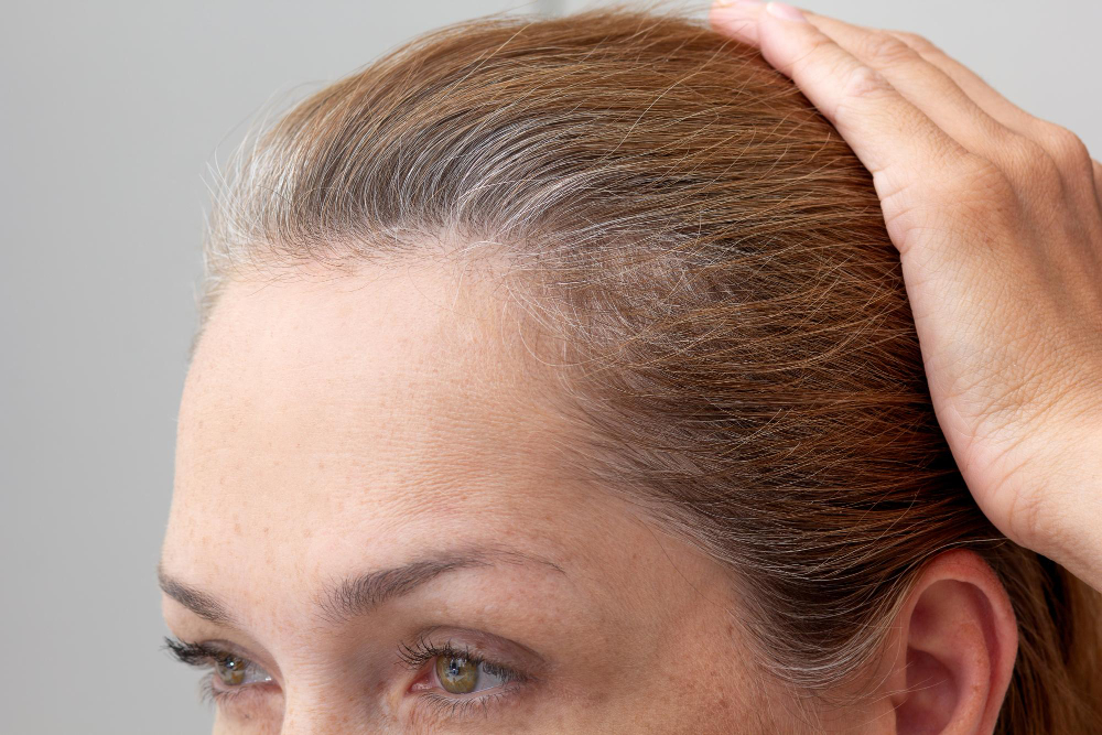 grey hair