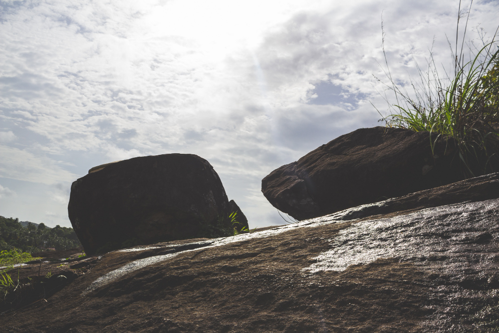 Hilltop boulders