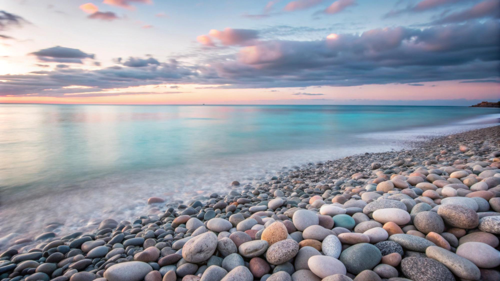 beach pebbles