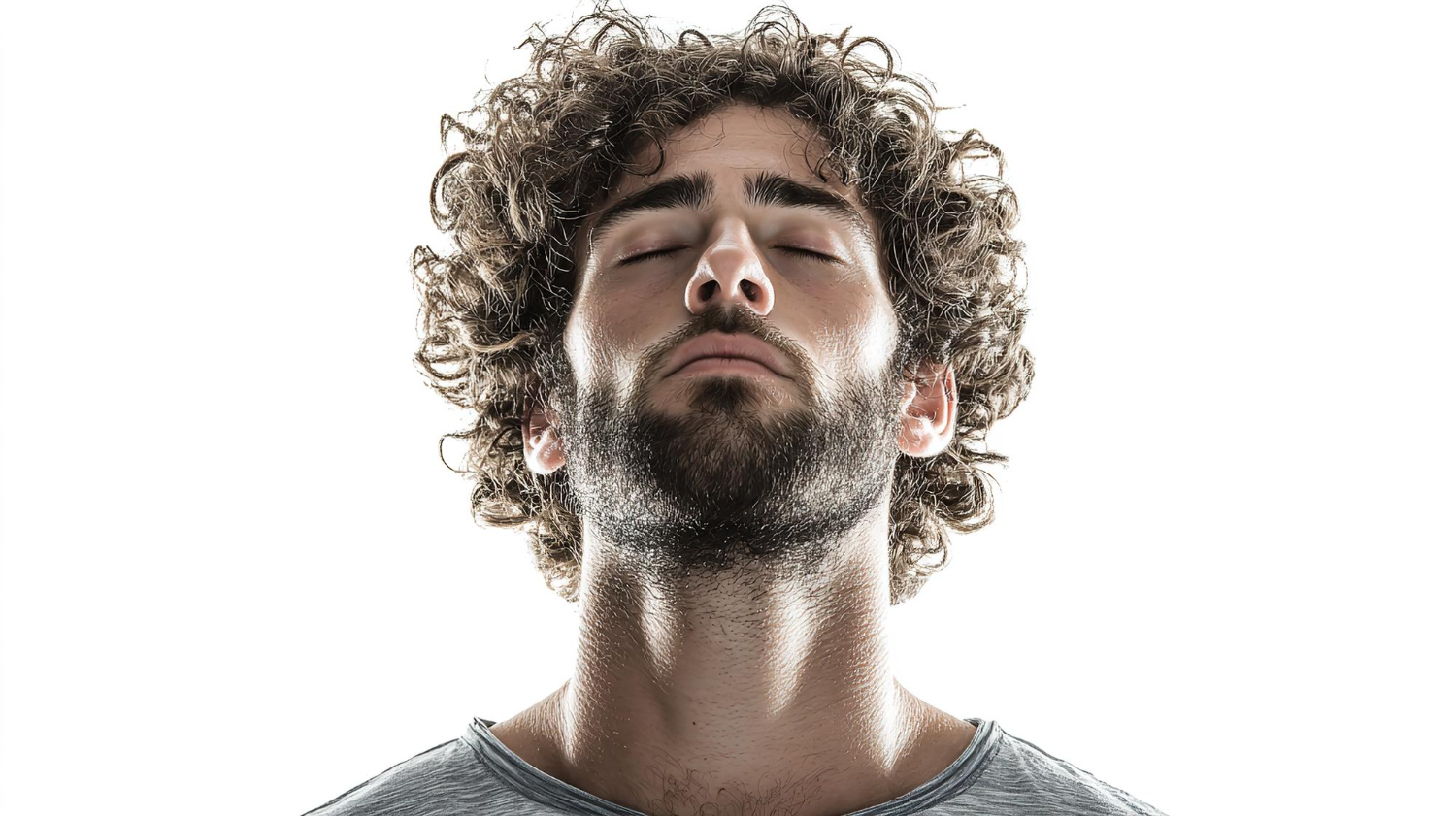 closed eyes portrait
