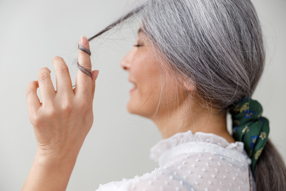 grey hair
