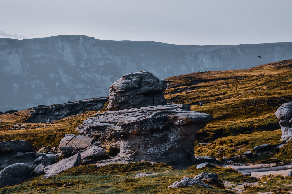 Hilltop boulders
