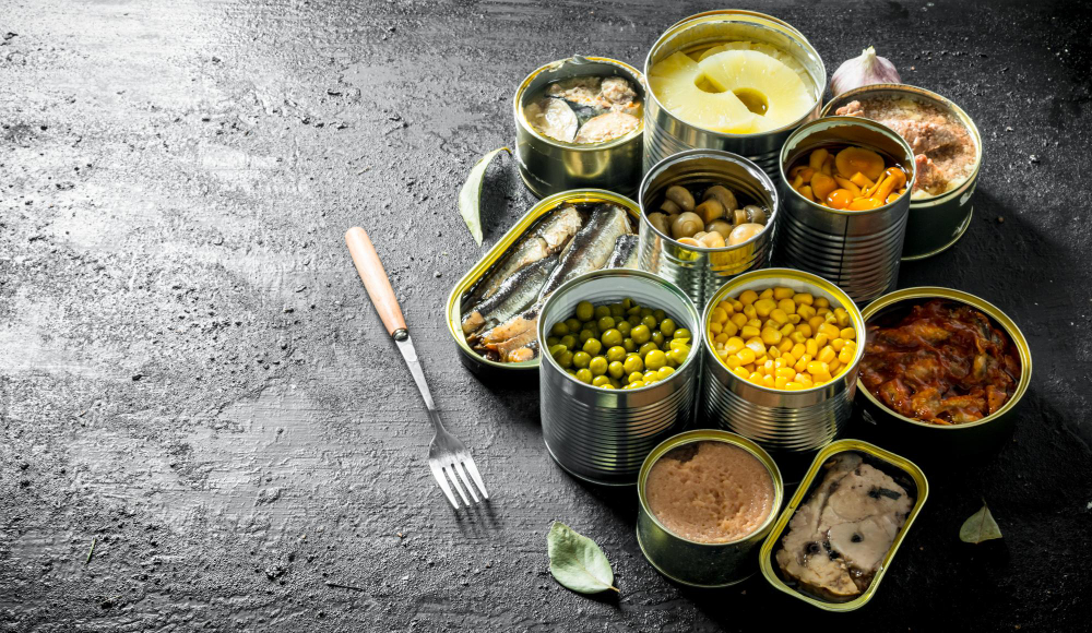 tin cans food