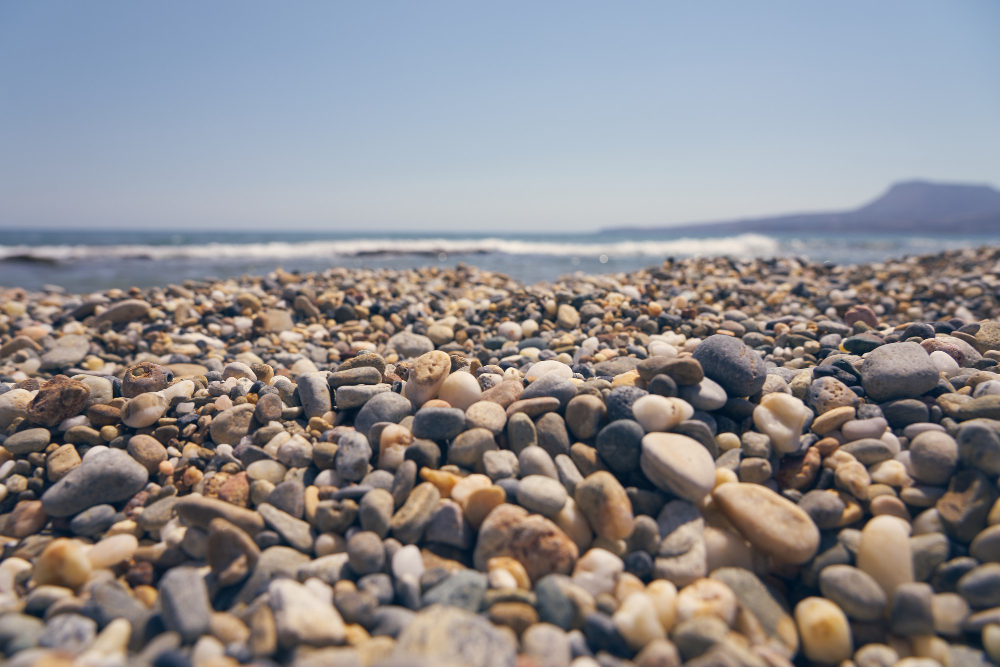 beach pebbles