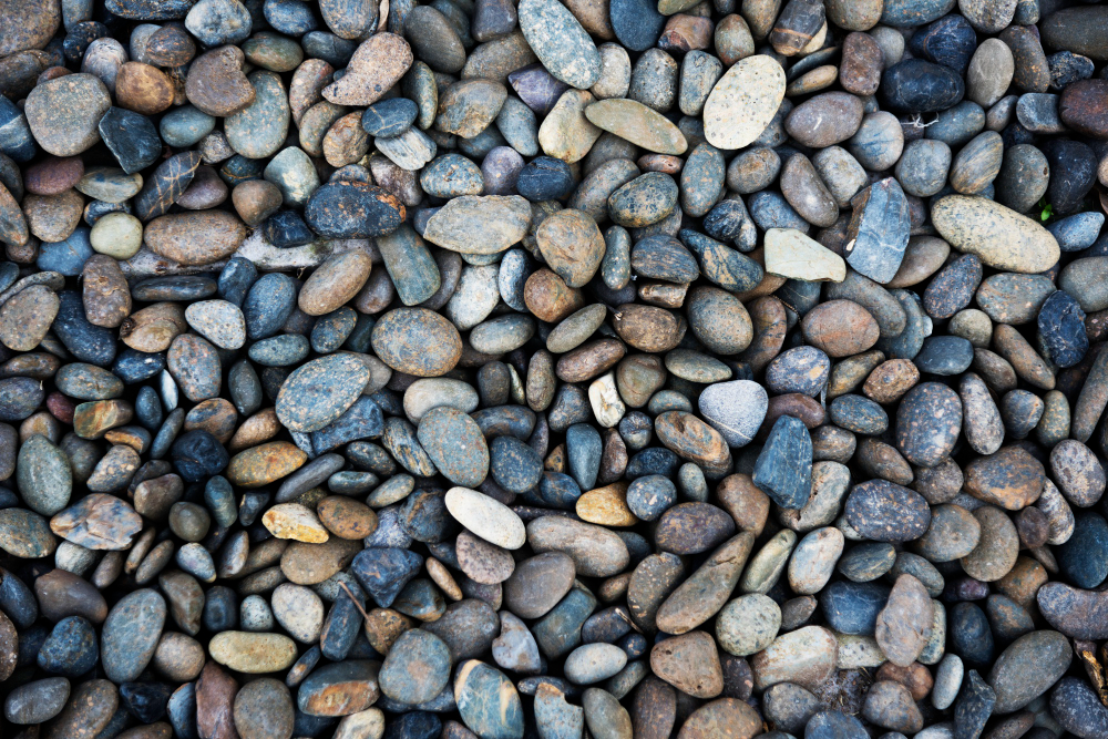 beach pebbles