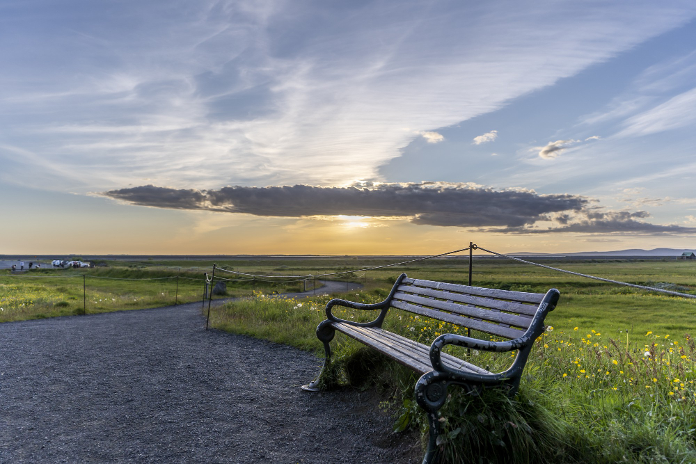 public park bench