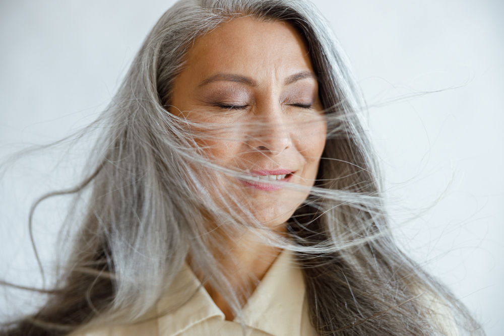 grey hair