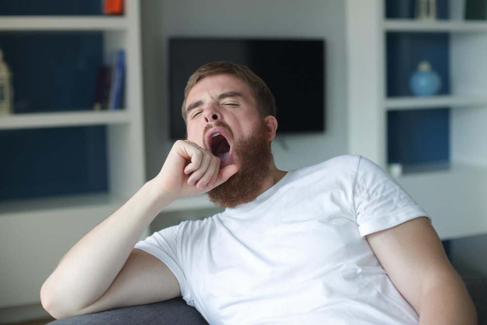 yawning