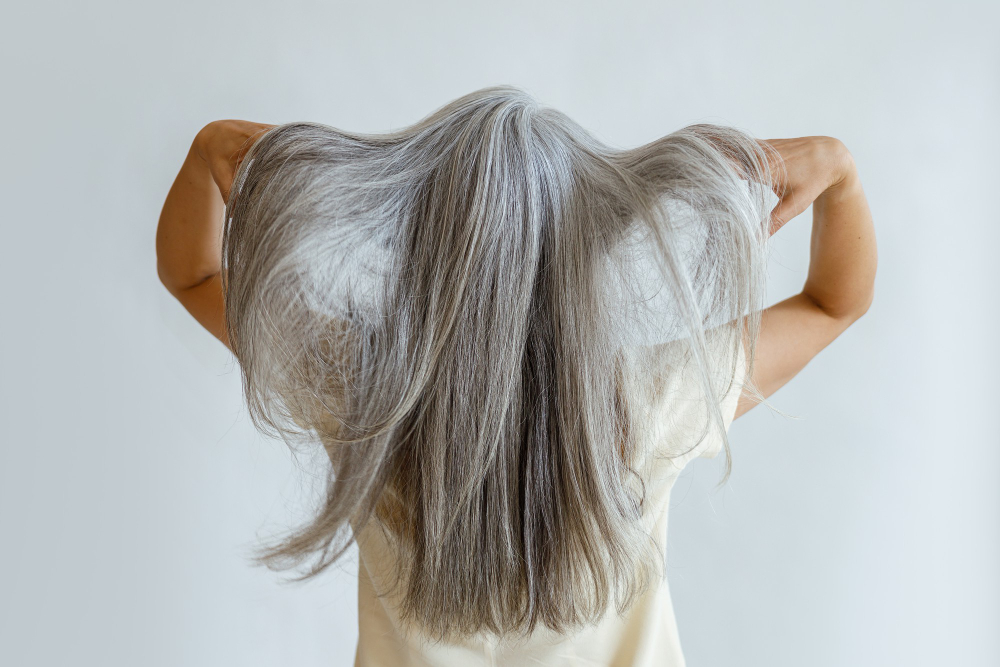 grey hair