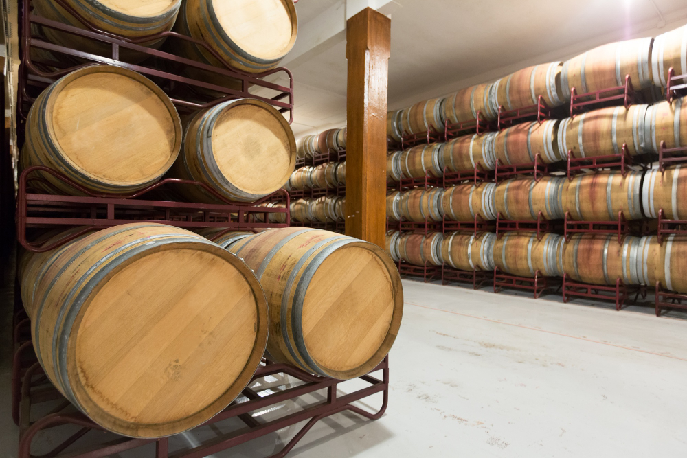 wooden barrel