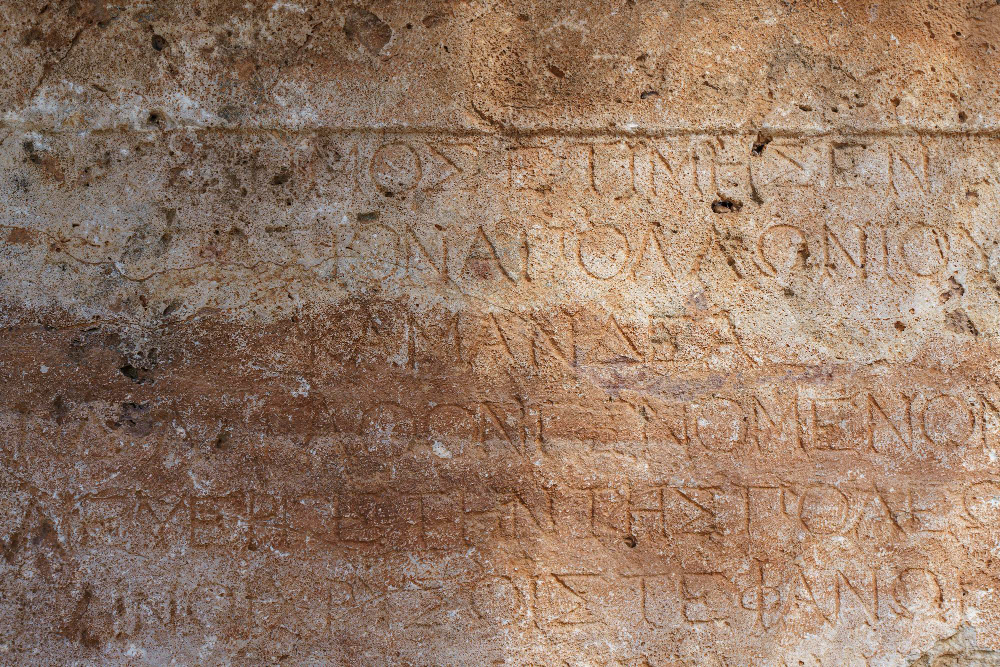 carved stone inscription
