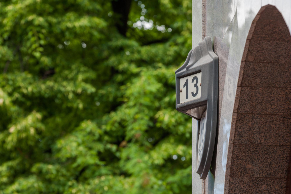 house number plate
