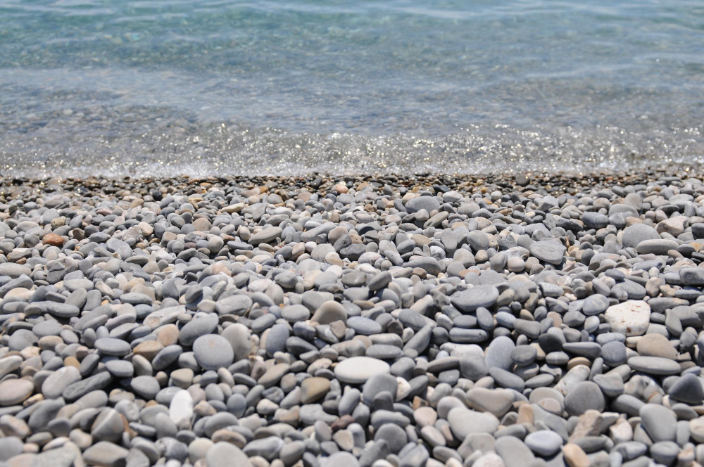 beach pebbles