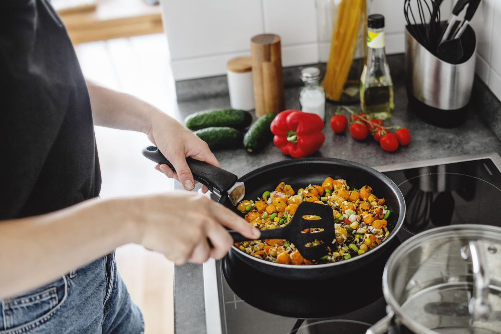 vegetables cooking