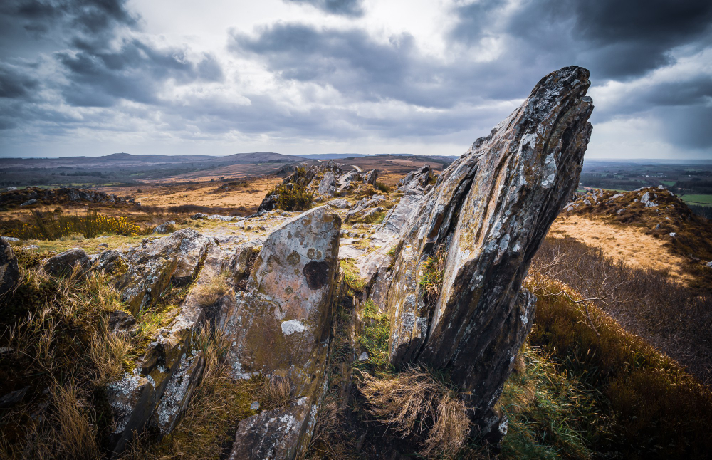 Hilltop boulders