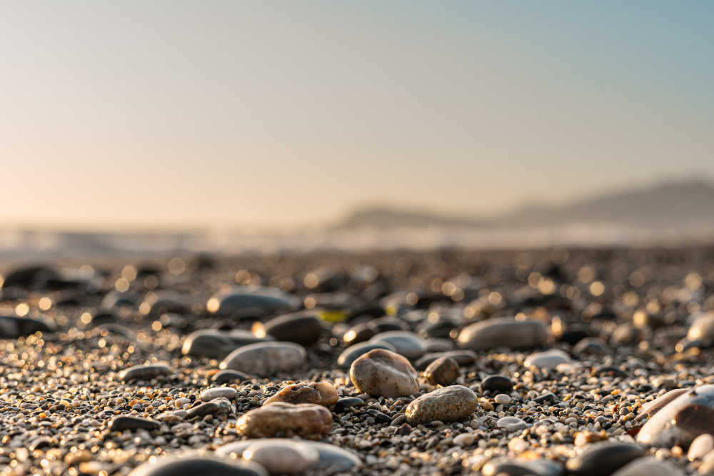 beach pebbles