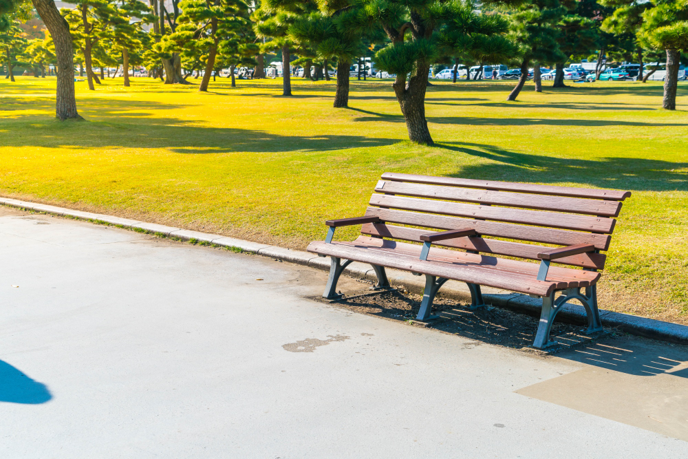 public park bench