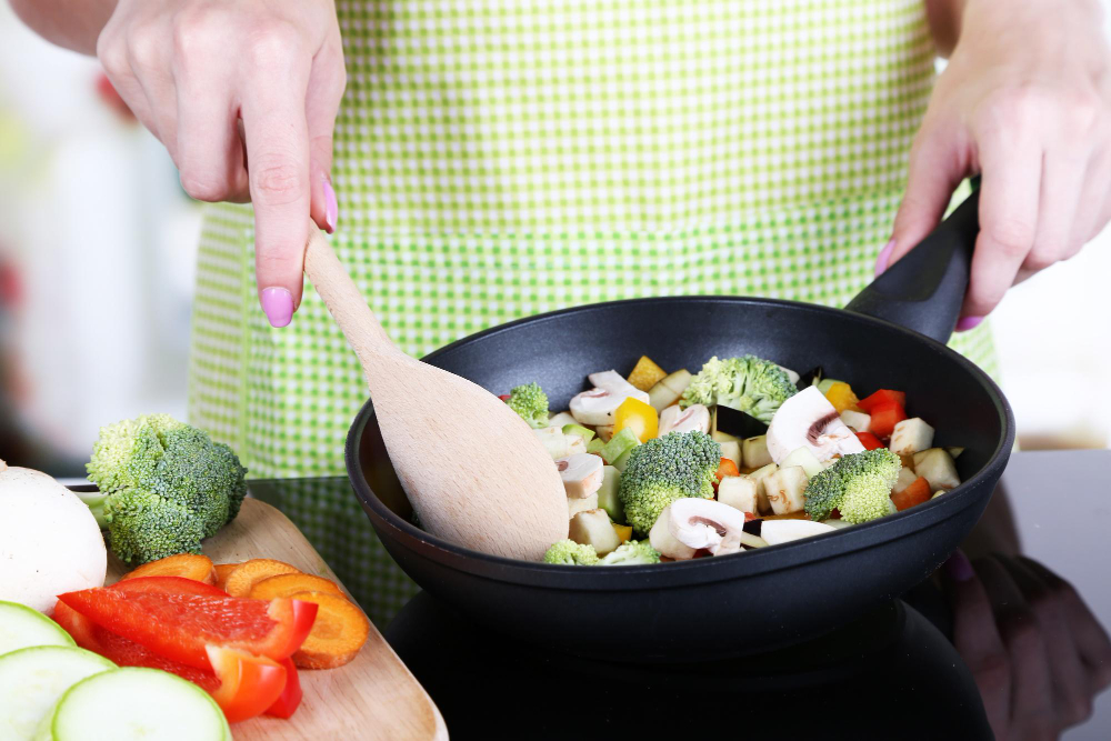 vegetables cooking
