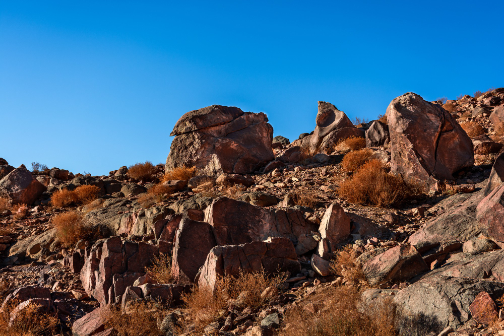 Hilltop boulders