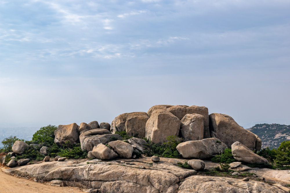 Hilltop boulders