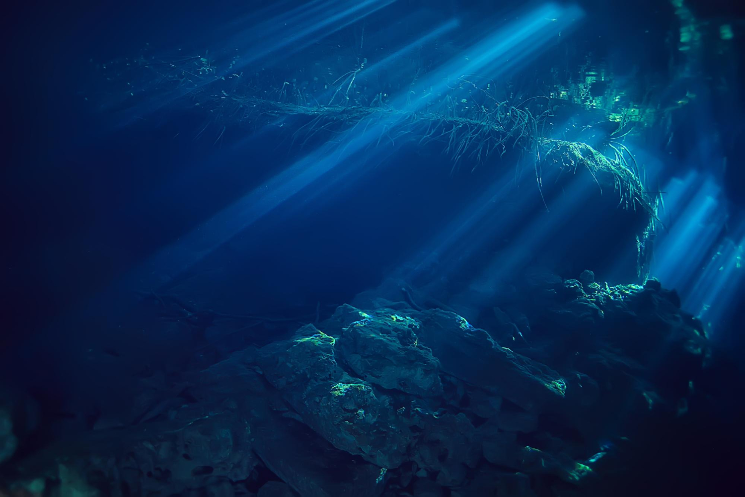 deep blue ocean