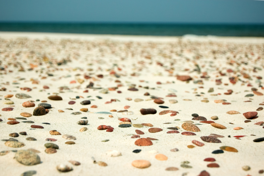 beach pebbles