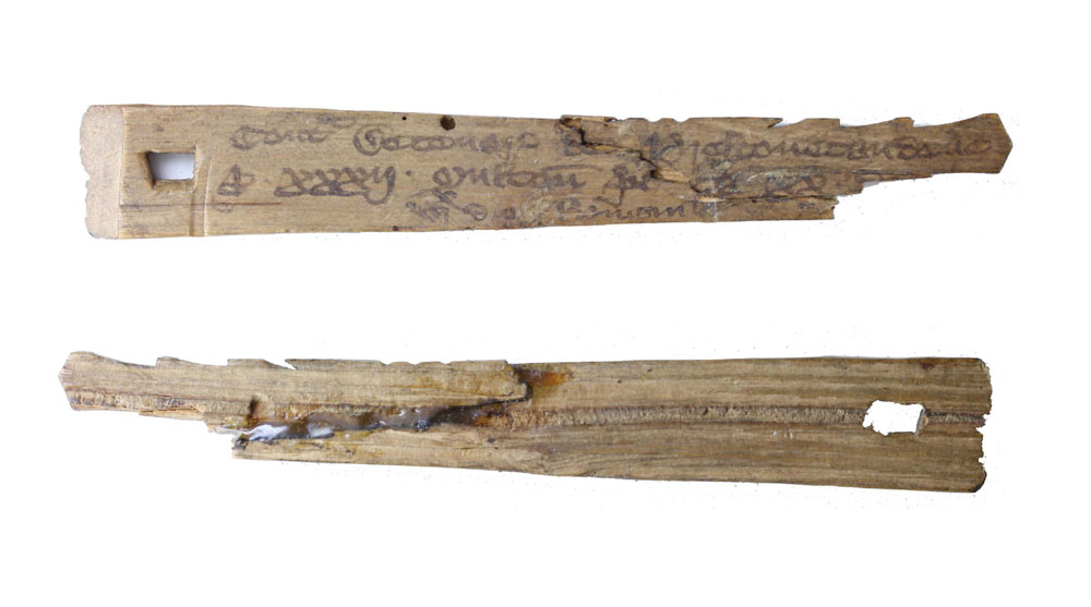 wooden tally stick