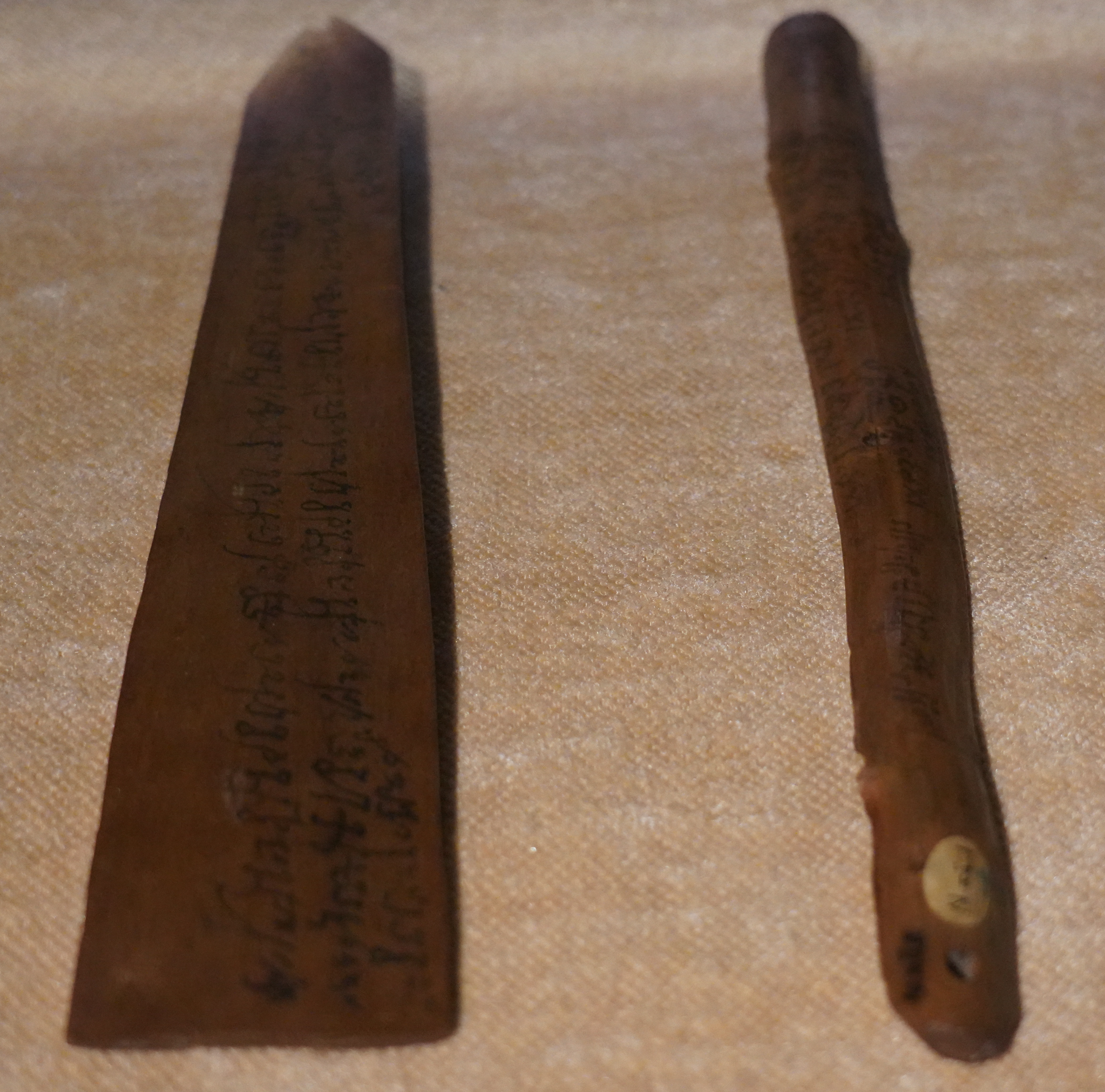 wooden tally stick