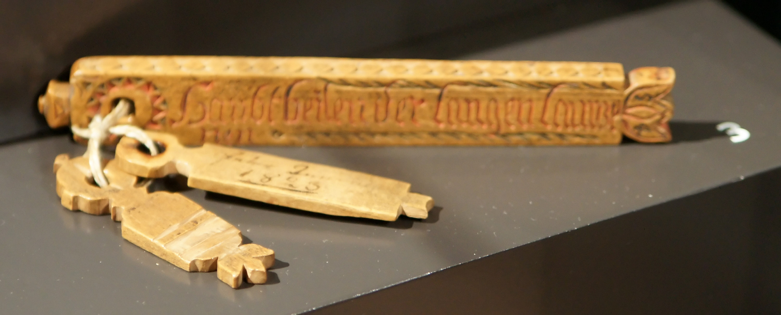 wooden tally stick