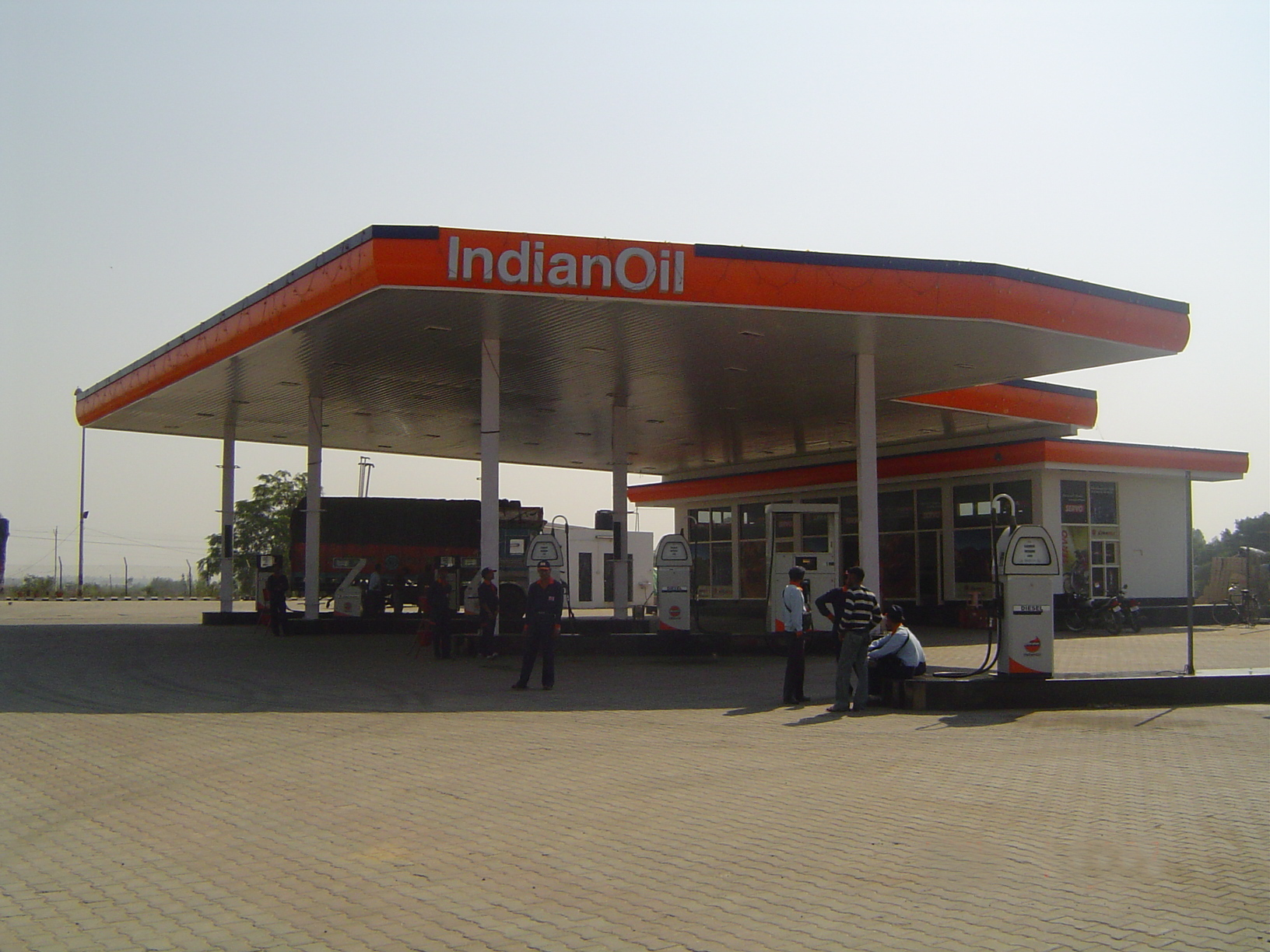 petrol station