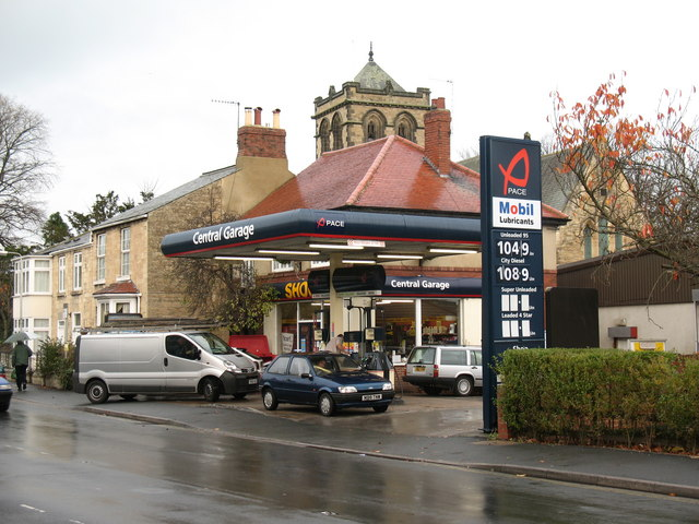 petrol station