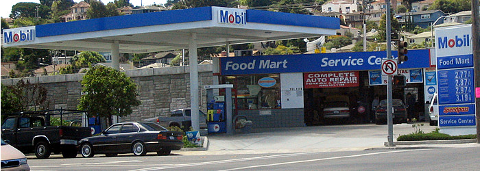 petrol station