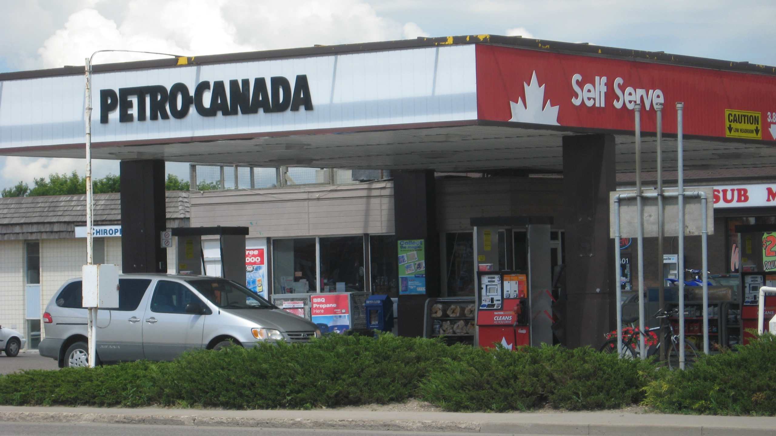 petrol station