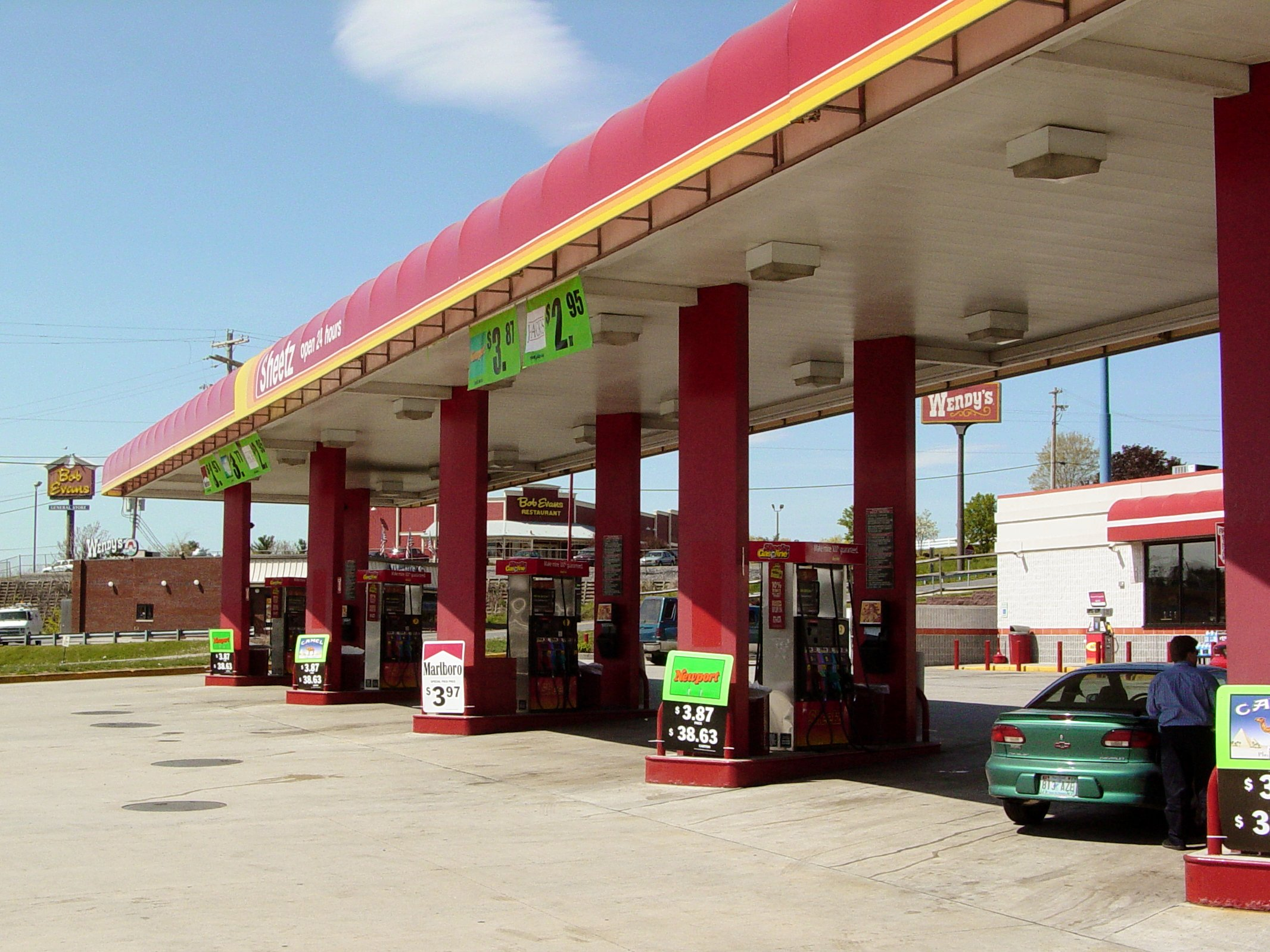 petrol station