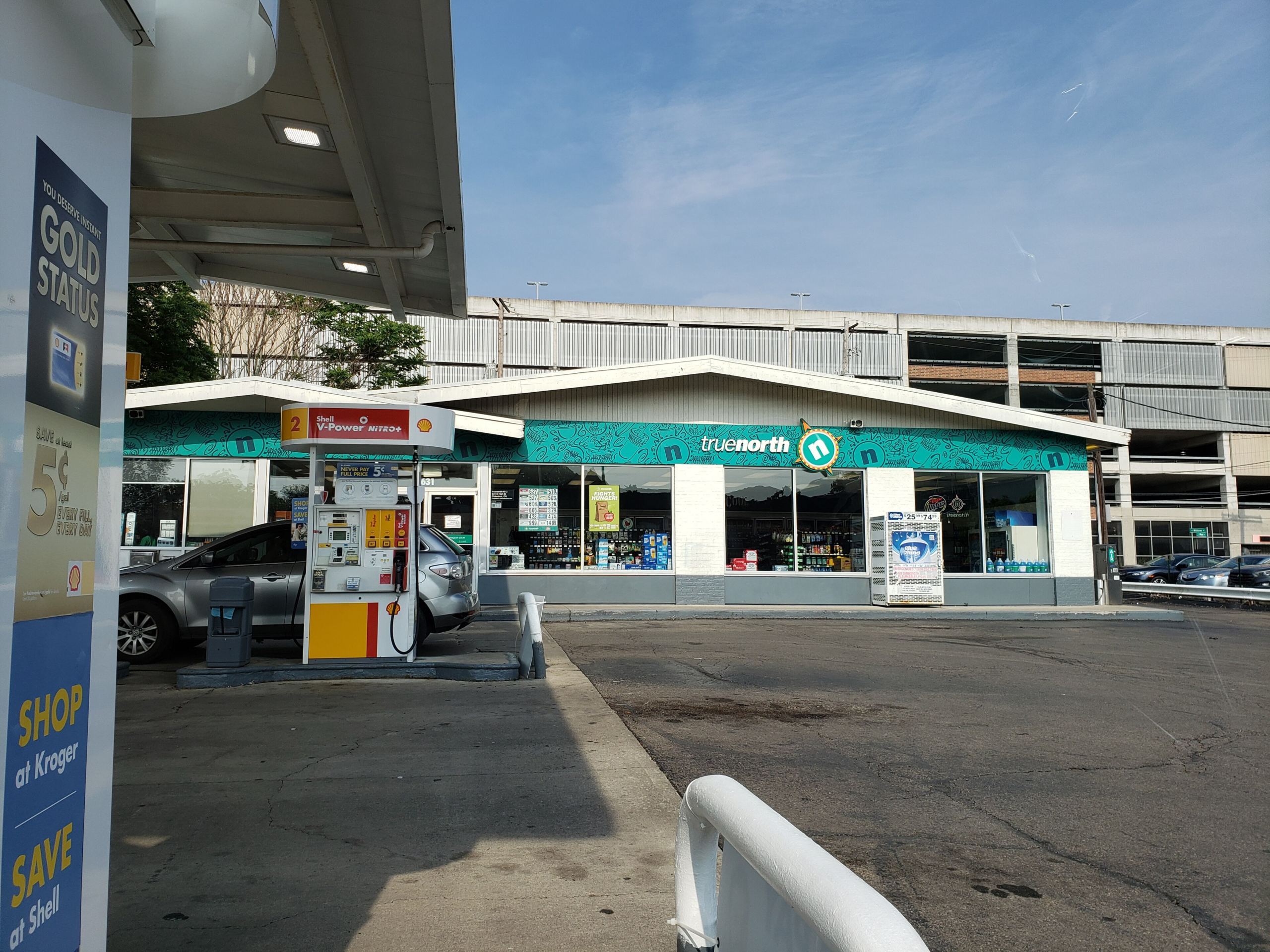 petrol station