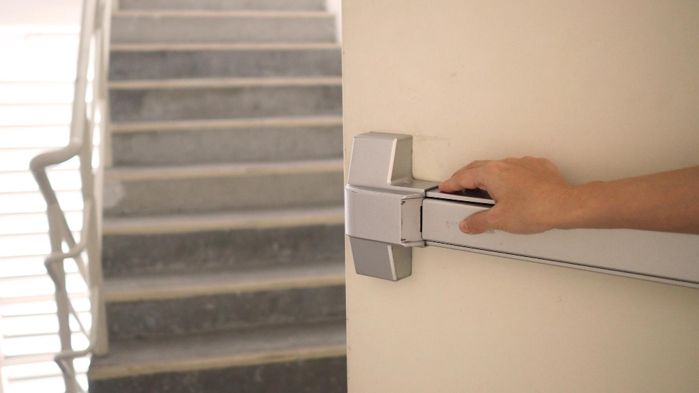 panic bar emergency exit door