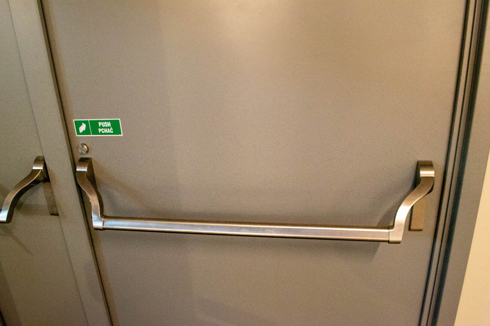 panic bar emergency exit door