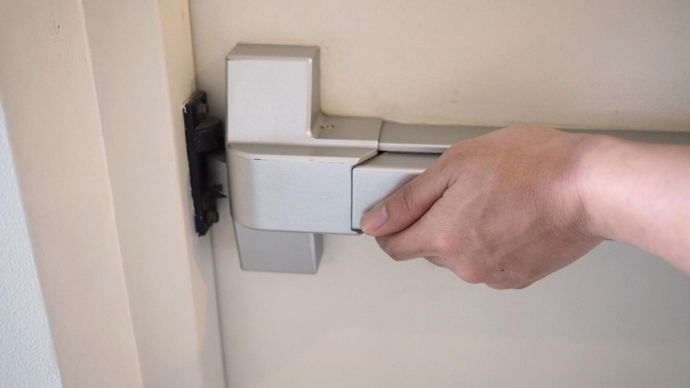 panic bar emergency exit door